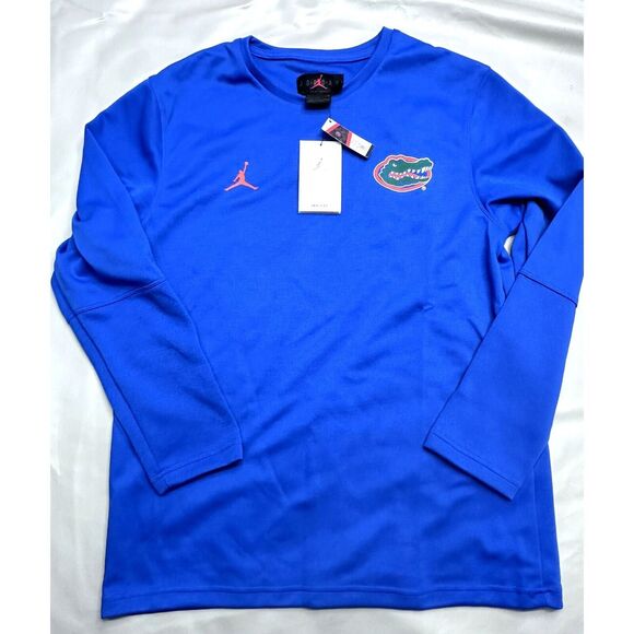 Jordan Nike Florida Gators Dri-Fit Lightweight Sweatshirt DR0338 480 Men Medium - Picture 1 of 9